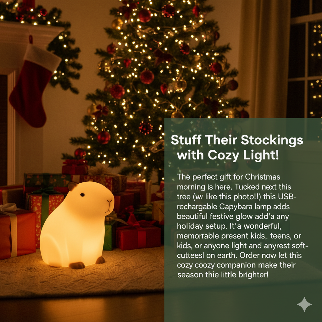 Silicone Capybara Night Lamp