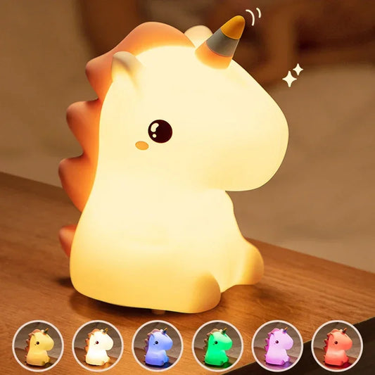 Unicorn Cute Silicone LED Night Light