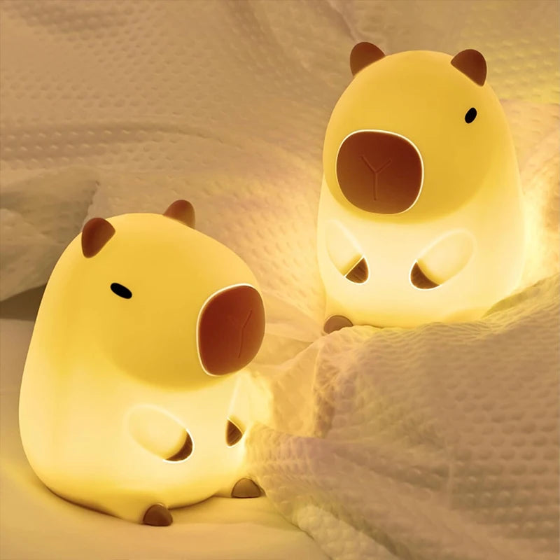 Cute Capybara Touch Night Light