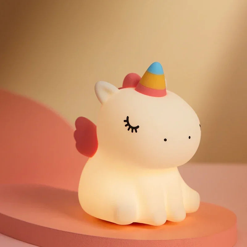 Unicorn Cute Silicone LED Night Light