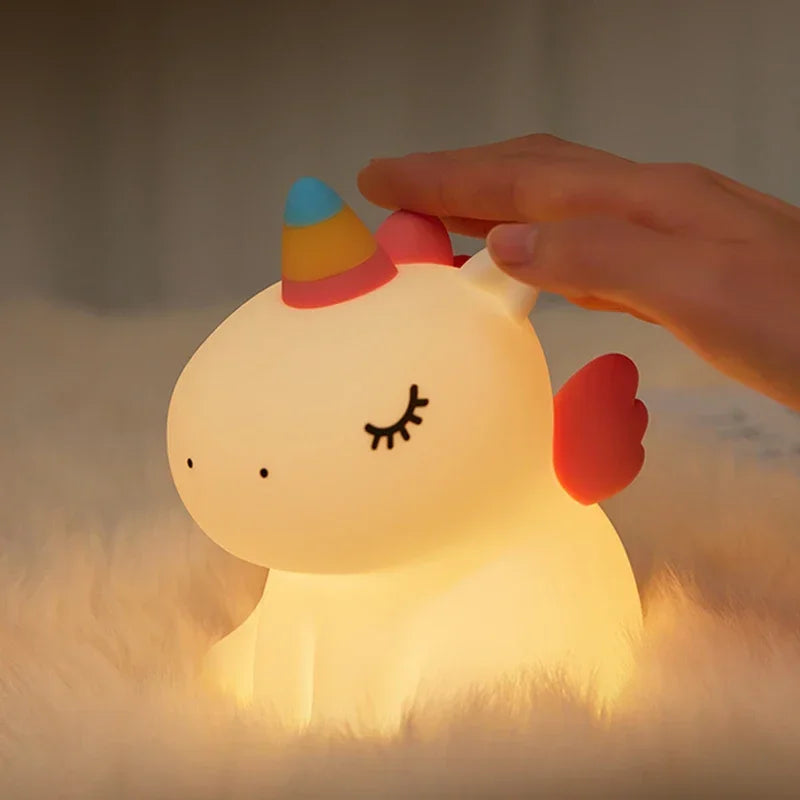 Unicorn Cute Silicone LED Night Light