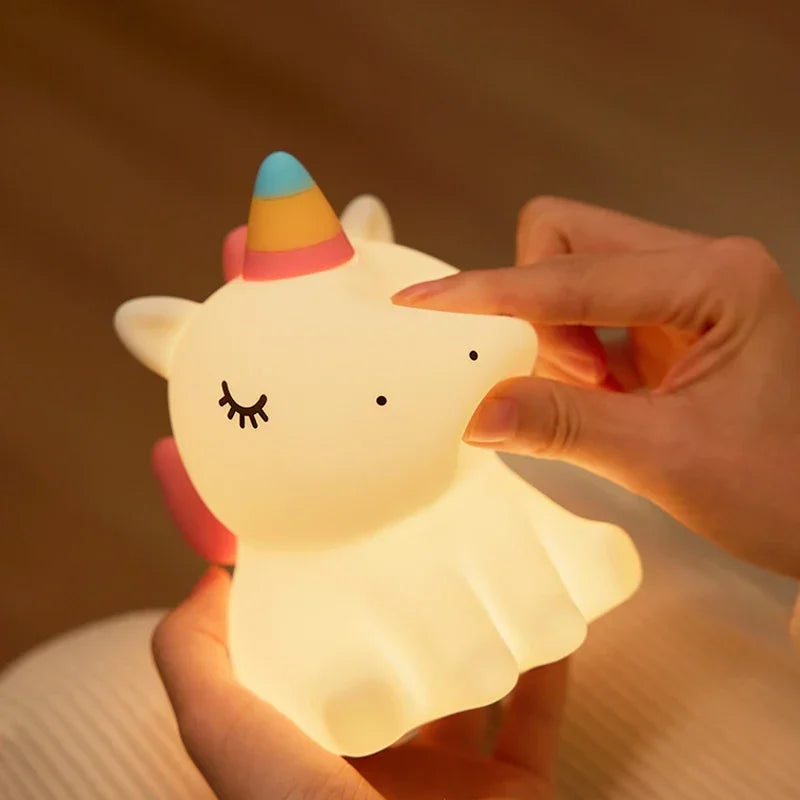 Unicorn Cute Silicone LED Night Light